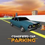 Überfüllter Autoparkplatz